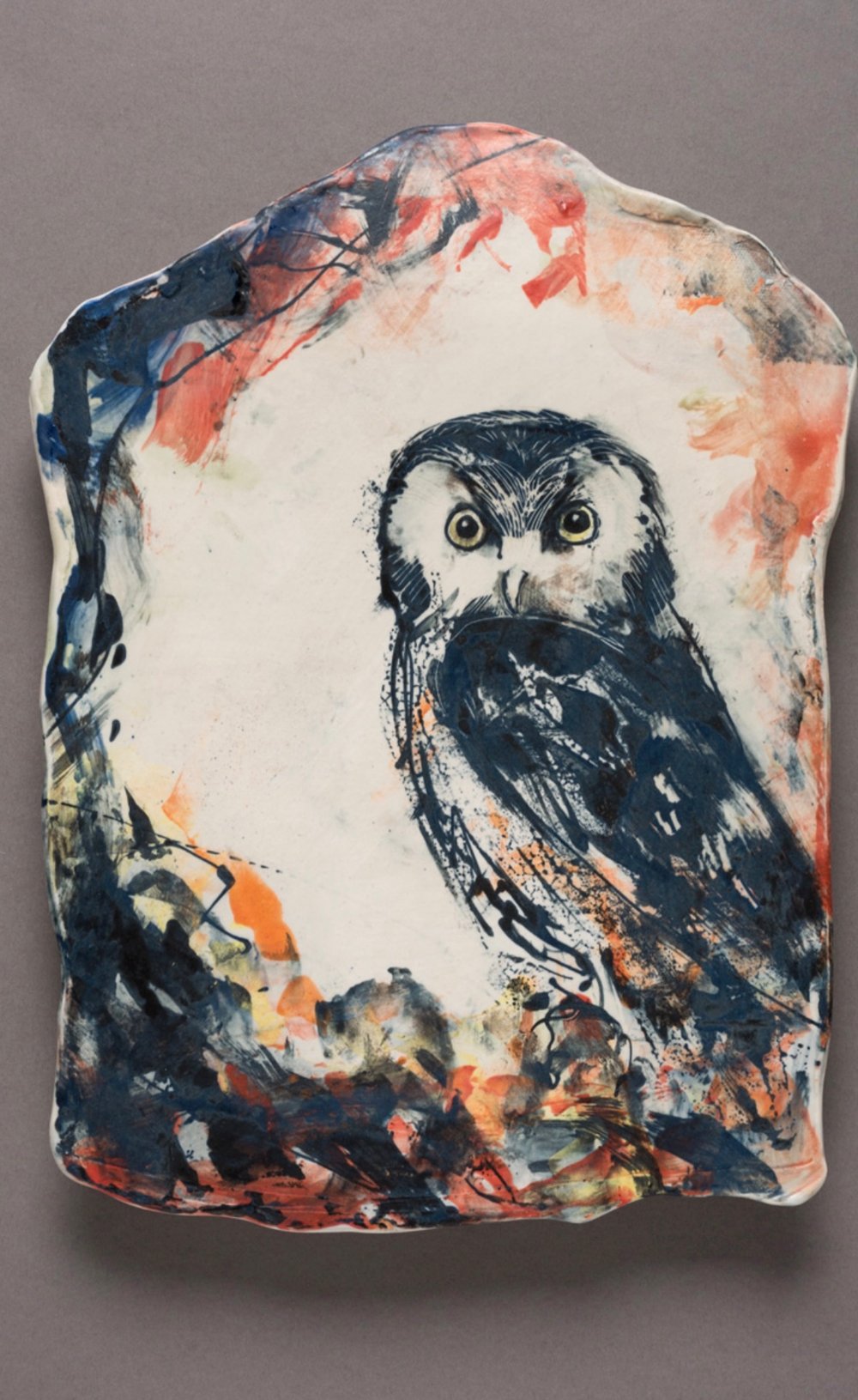 Image of Owl Wall Tile- Laurie Shaman