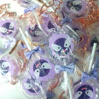 Image 4 of Gastly lollipop keychain