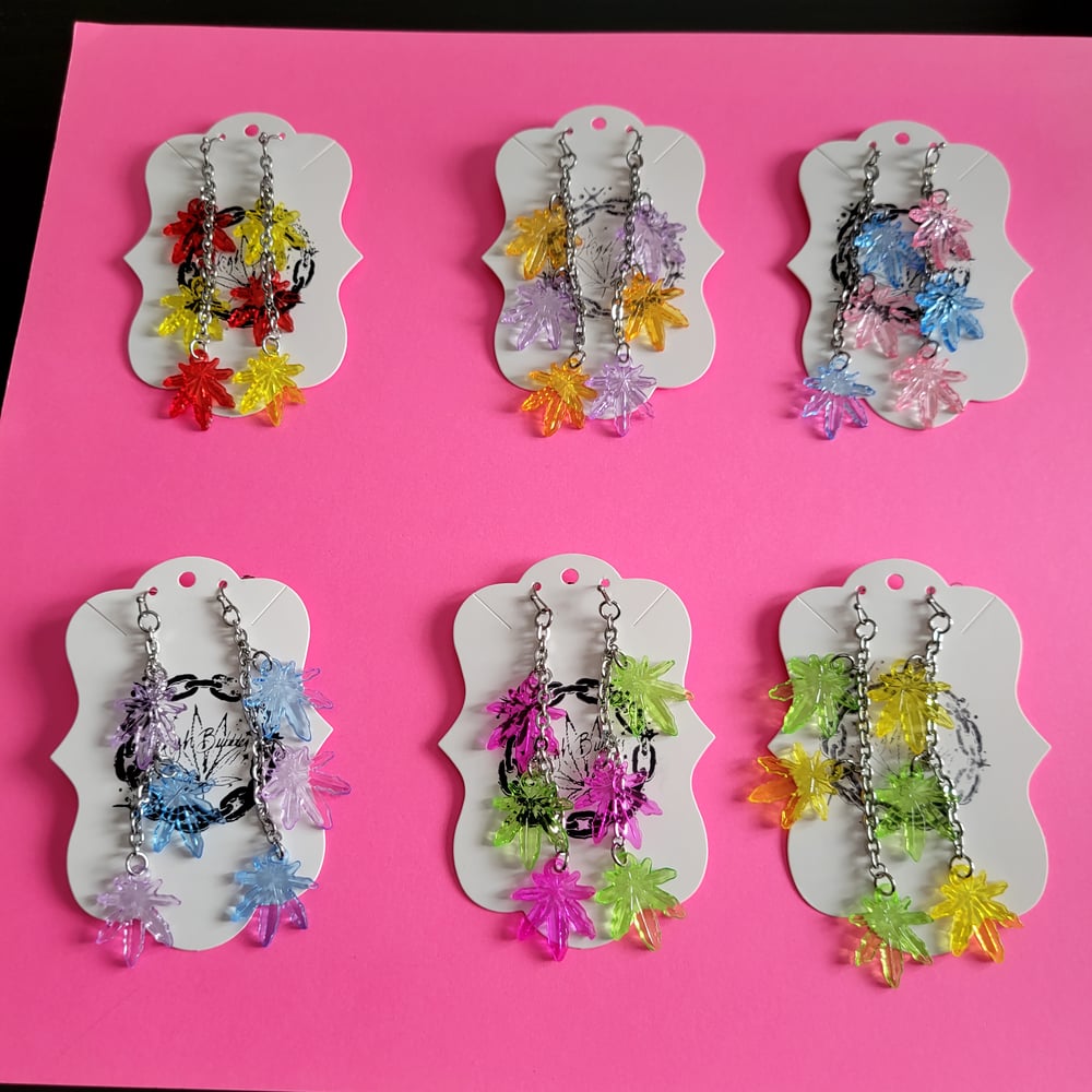 Image of "MD" Leaf Earrings