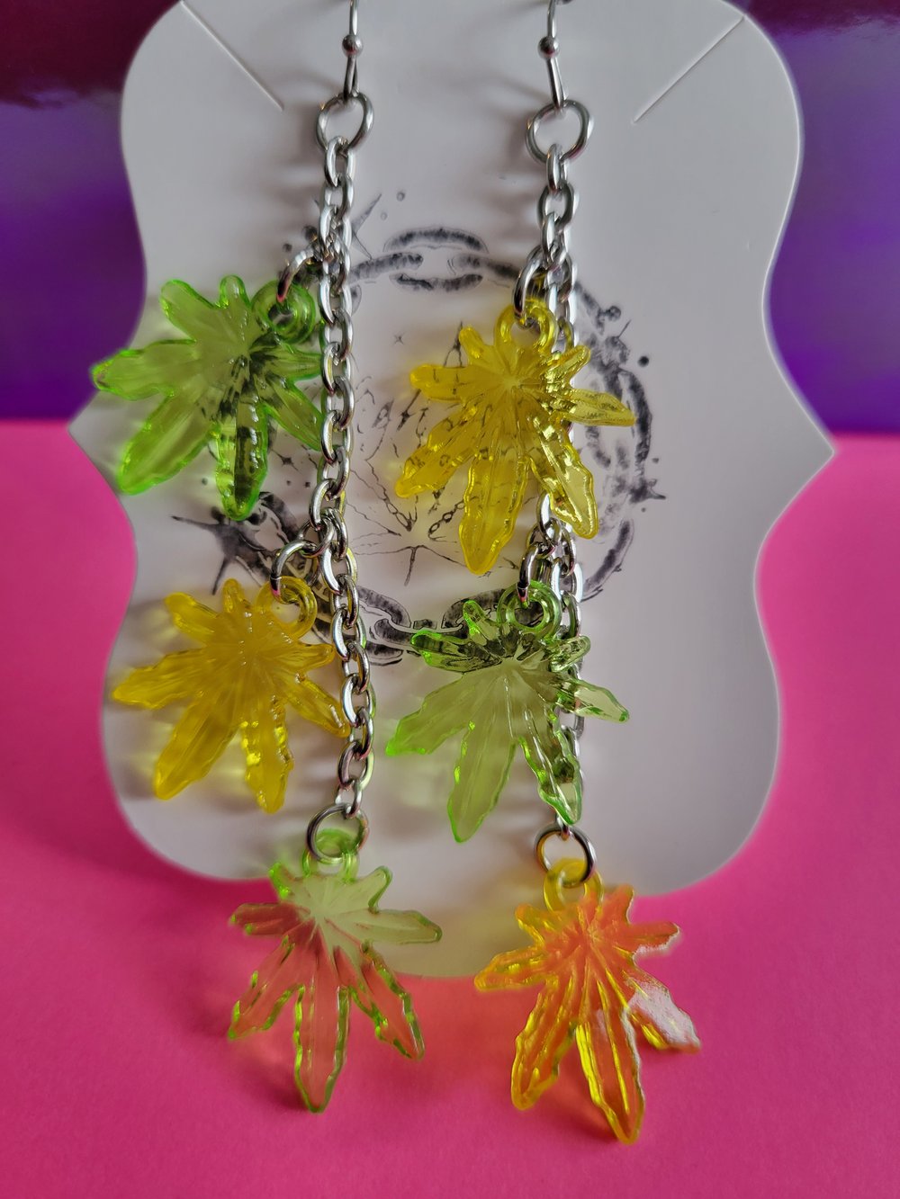 Image of "MD" Leaf Earrings