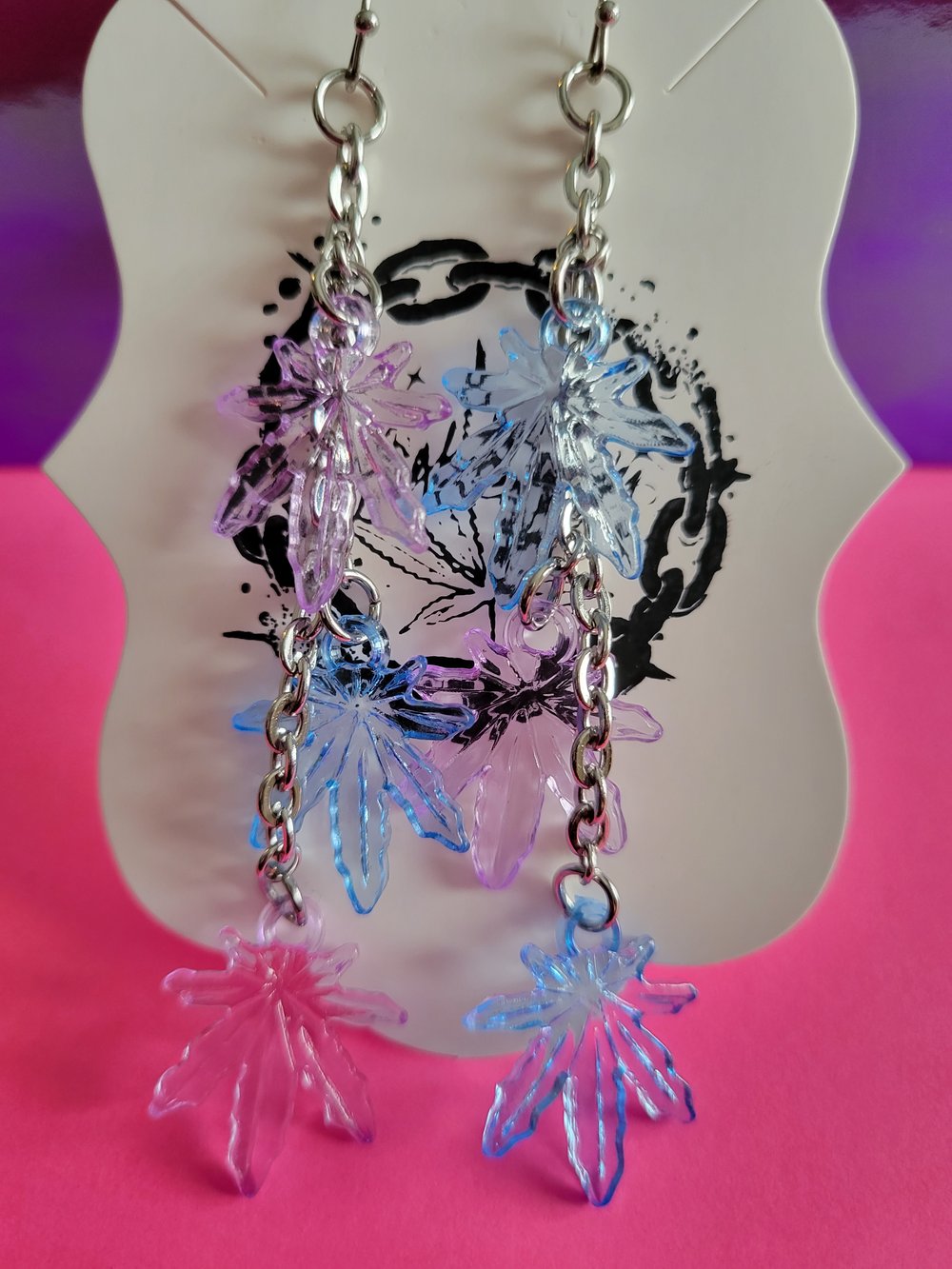 Image of "MD" Leaf Earrings