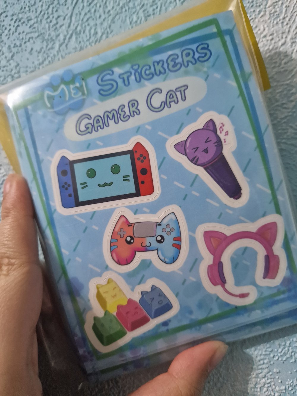 Image of Gamer Cat Stickersheet