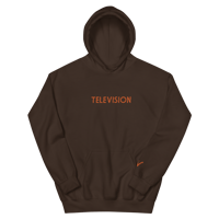 Image 2 of TELEVISION EMBROIDERED HOODIE - BROWN