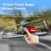 24H Dash Cam 10inch Car DVR Rear Camera Full HD 1080P Drive Video Recorder Registrator Auto Rearview
