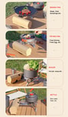 Camping Gas Stove 2600W Portable Folding Outdoor Stove