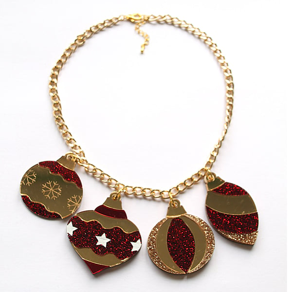Image of Christmas Bauble Necklace