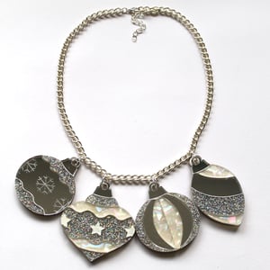 Image of Christmas Bauble Necklace - Silver - PRE-ORDER