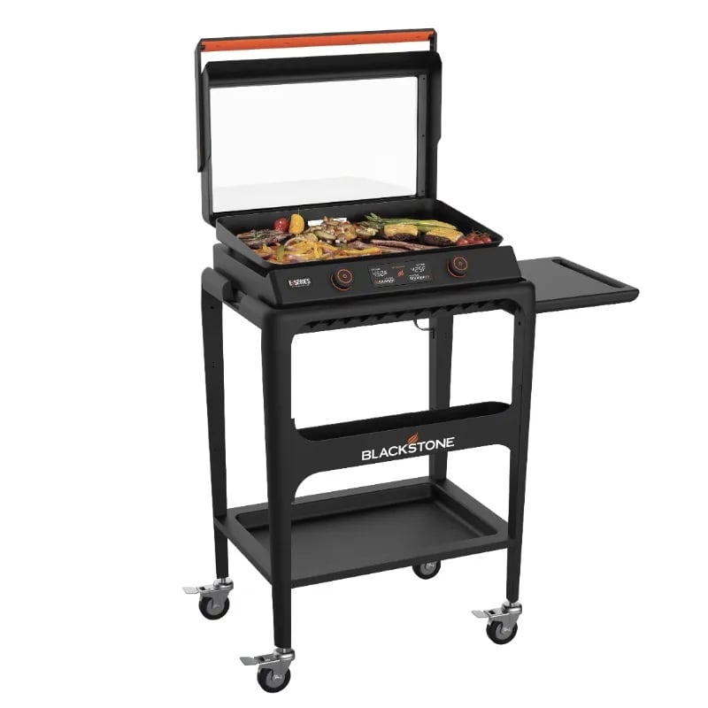 Indoor/Outdoor Blackstone E-Series 22" Electric Tabletop Griddle with Prep Cart
