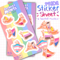 Image 1 of Pride Manta Sticker Sheet 