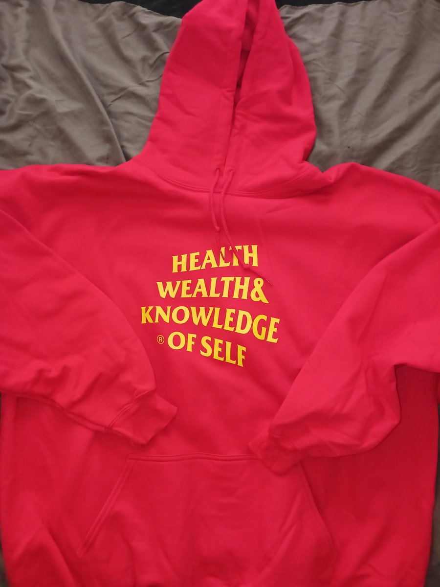 Image of Health, Wealth, Knowledge Of Self  Hoodie 