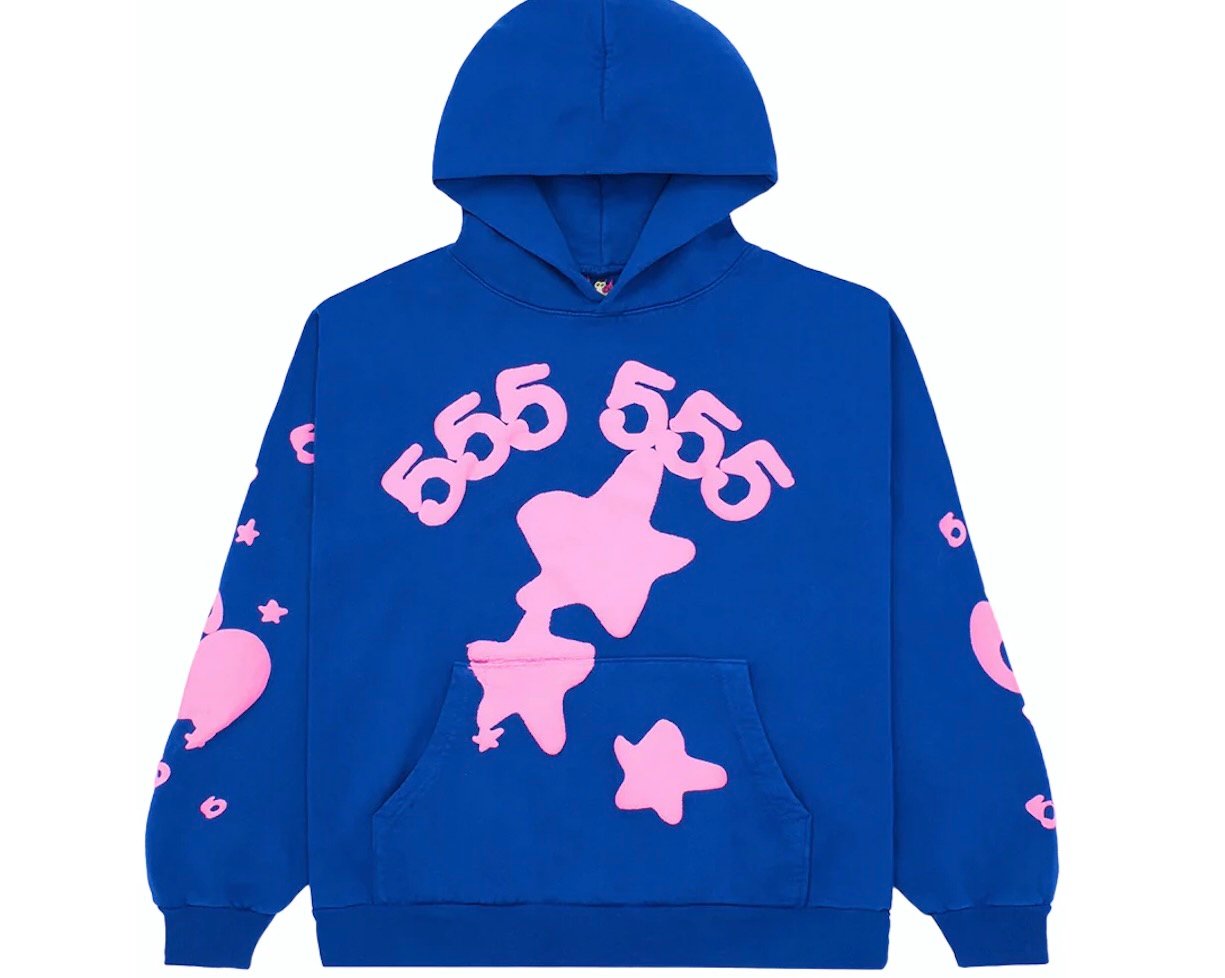 Sp5der Worldwide Beluga Hoodie Blue | THE BLUEPRINT