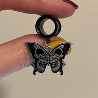 Skull Moth Tunnel Dangles (sizes 4g-2")