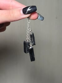 Image 1 of TRIPLE BLACK TOURMALINE PENDANTS