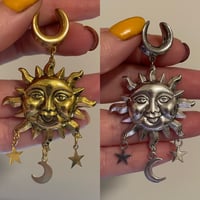 Celestial Sun Saddle Dangles (sizes 2g-1 1/2)