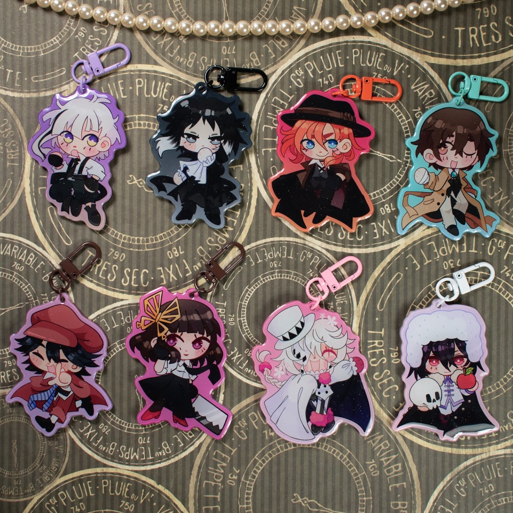 Image of BUNGOU STRAY DOGS 3 Inch Epoxy Keychain