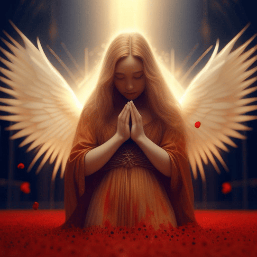 Image of Silent Prayer with poppies 