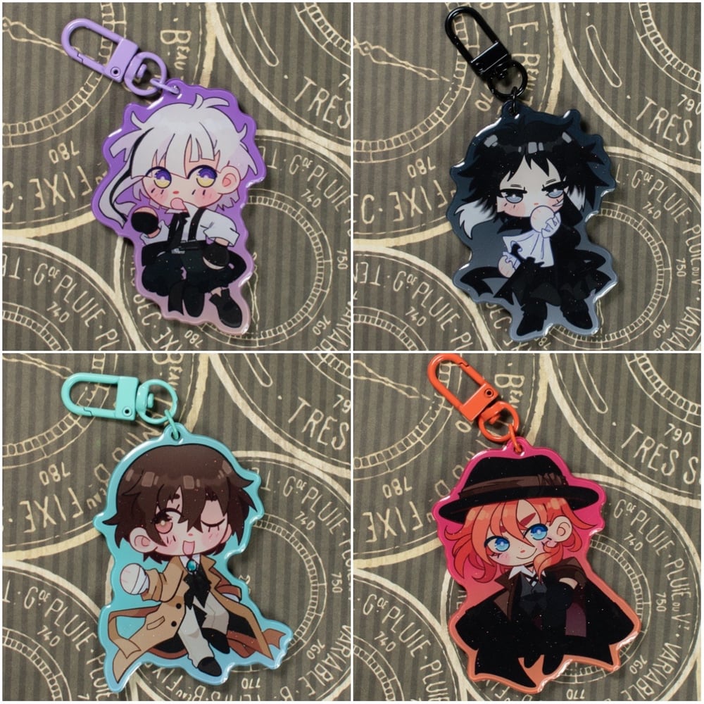 Image of BUNGOU STRAY DOGS 3 Inch Epoxy Keychain