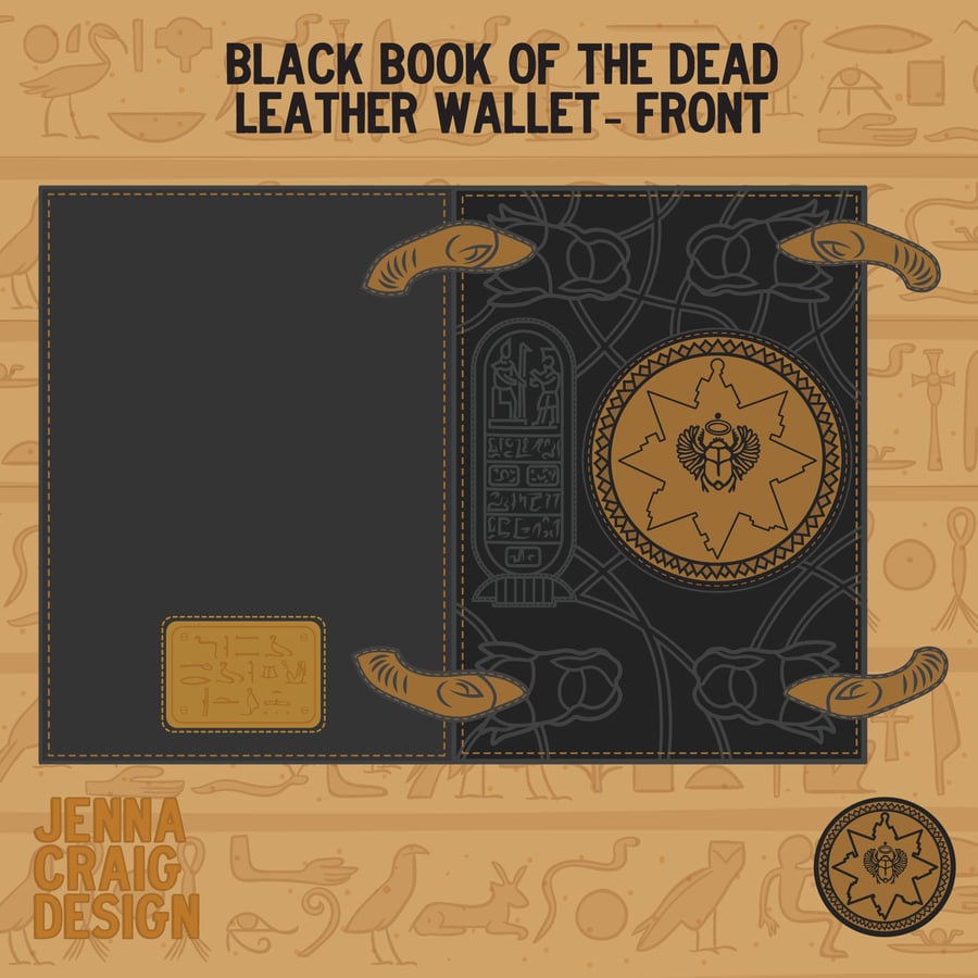 Image of *PRE-ORDER* Book of the Dead Leather Wallet 