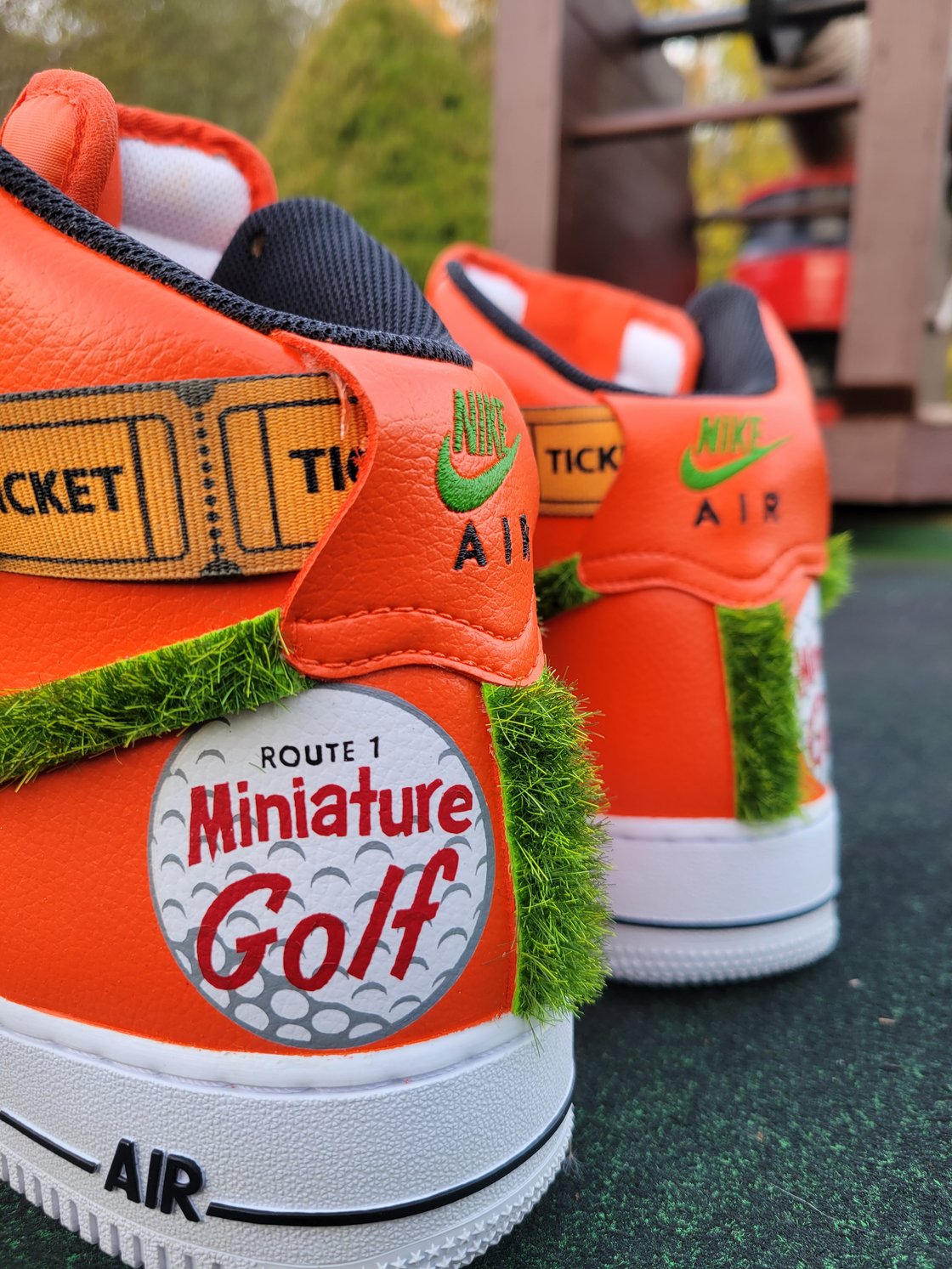 Image of Orange Dinosaur Air Force one