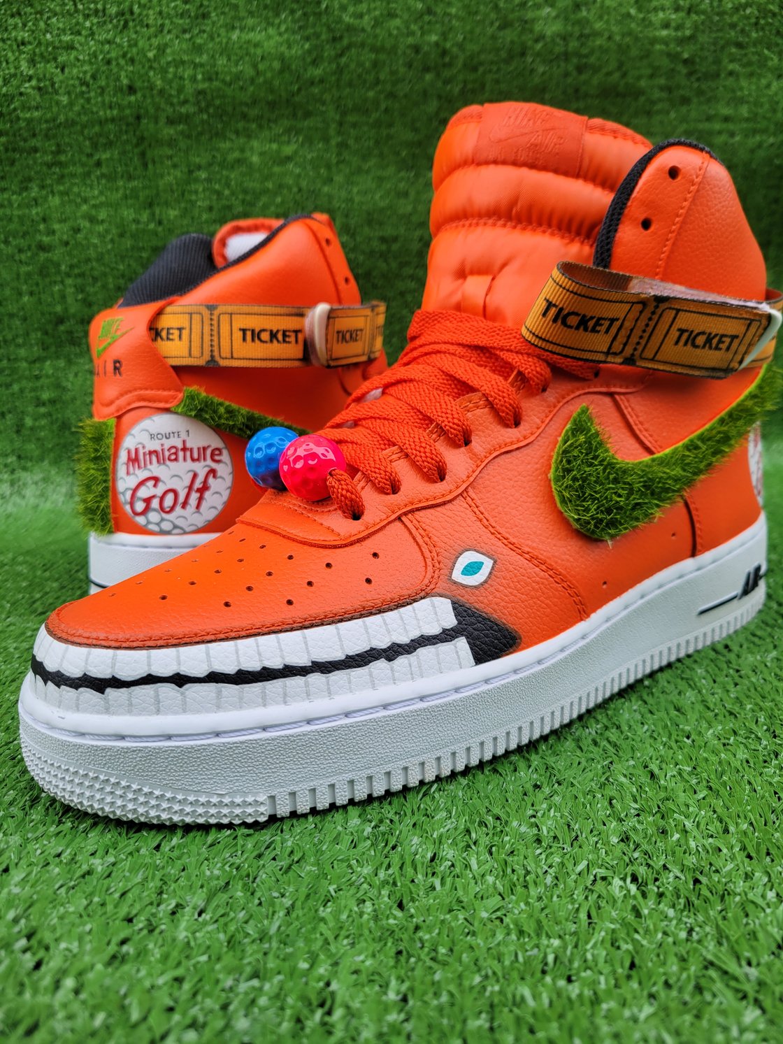 Image of Orange Dinosaur Air Force one