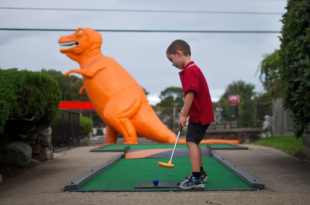 Image of Orange Dinosaur Air Force one 