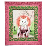 FRAMED FINE ART CAT PRINT