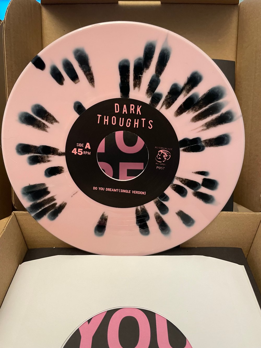 DARK THOUGHTS- DO YOU DREAM 7" 2023 Repress Pink w/Black Splatter Limted Presale Package