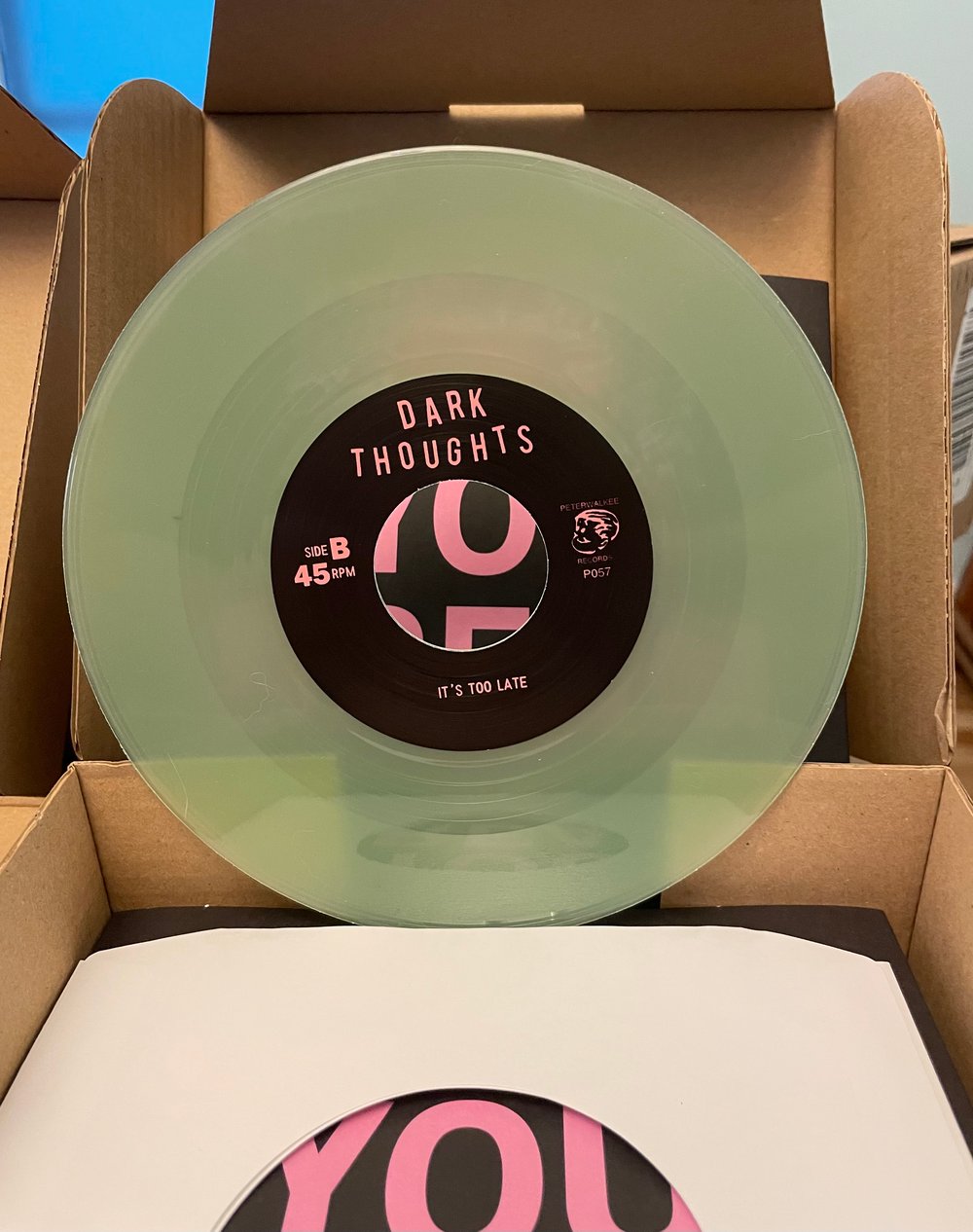 DARK THOUGHTS- DO YOU DREAM 7" 2023 Repress Coke Bottle Clear Limited Presale Package