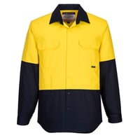 Image 3 of MS901 - Hi-Vis Two Tone Regular Weight Long Sleeve Shirt