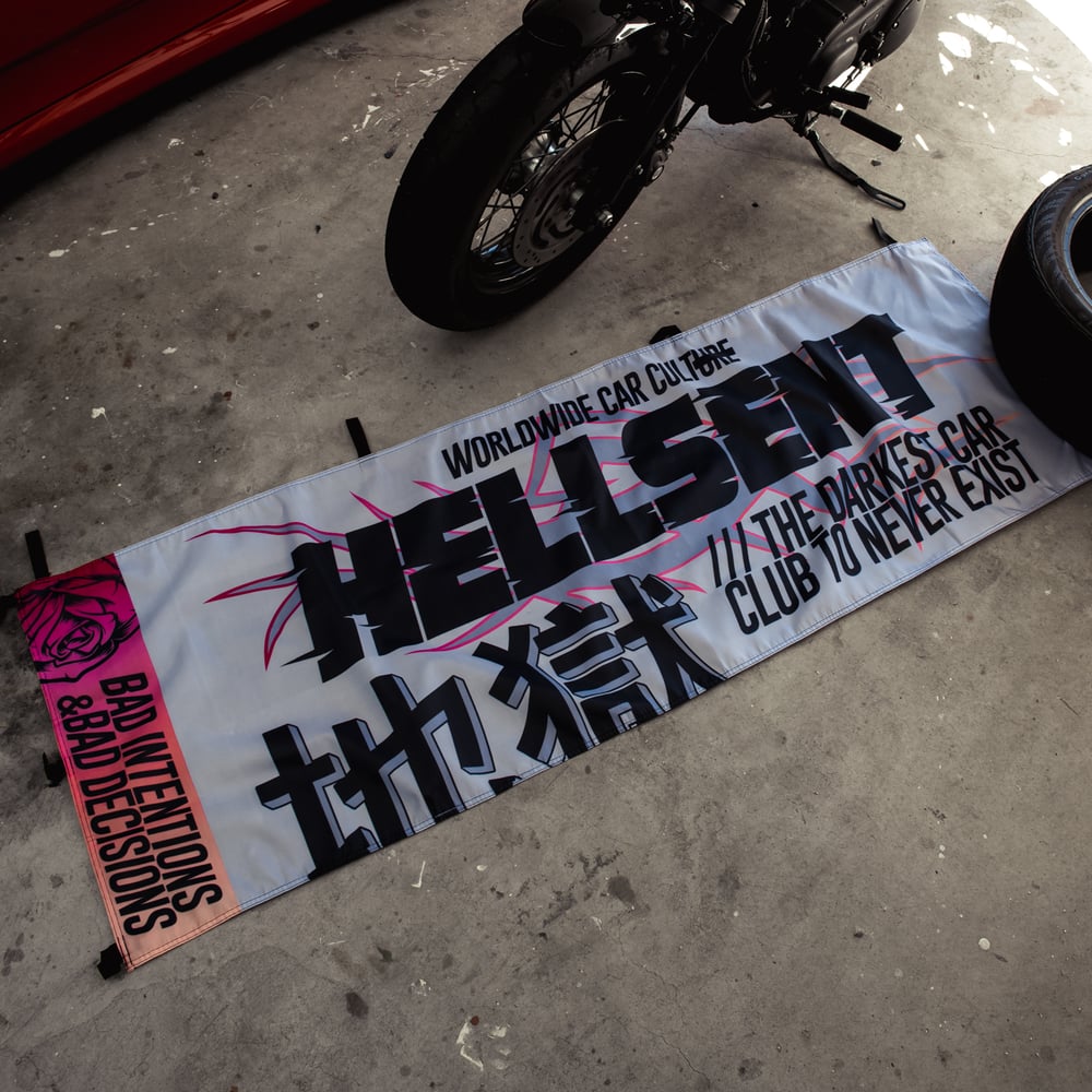 Image of Hellsent Car Cult Nobori Flag