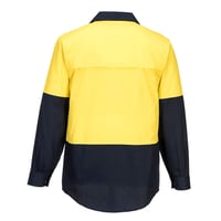 Image 3 of MS801 - Hi-Vis Two Tone Lightweight Long Sleeve Shirt