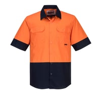 Image 1 of MS802 - Hi-Vis Two Tone Lightweight Short Sleeve Shirt