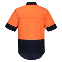 Image 3 of MS802 - Hi-Vis Two Tone Lightweight Short Sleeve Shirt