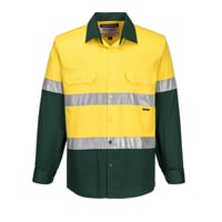 Image 3 of MA801 - Hi-Vis Two Tone Lightweight Long Sleeve Shirt with Tape