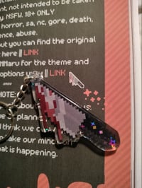 Image 3 of Glitter Knife Keychain