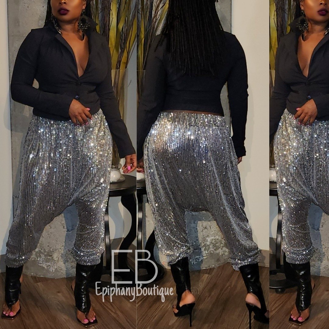 Image of The Sequin Harem Pant