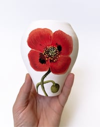 Image 3 of Single red poppy, 11.7 cm tall