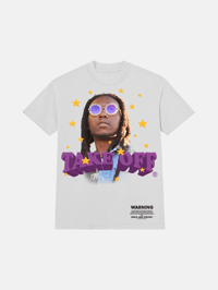 Image 1 of GIRLS ARE DRUGS® TEE - "TAKE OFF®"  WHITE
