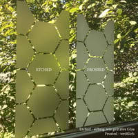 Image 2 of Glasdekorfolie Sechseck, Fensterfolie Bienenwabe