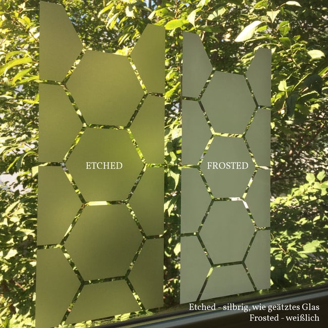 Fensterfolie mit Schmetterlingen und Libellen, Fensterdeko und Sichtschutz aus selbstklebender Folie