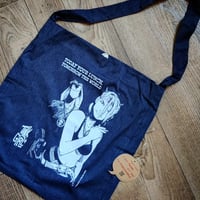 Image 2 of TANK GIRL "TODAY YOUR LUNCH..." SALVAGE TOTE BAG - with bonus postcards