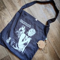 Image 1 of TANK GIRL "TODAY YOUR LUNCH..." SALVAGE TOTE BAG - with bonus postcards