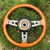 OBA Woodgrain Steering Wheel