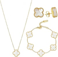 Set trebol single blanco 