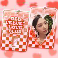 Image 1 of Red Velvet Love Club Acrylic Photocard Holder