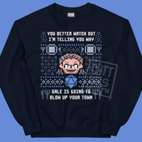 Image 1 of Gale Baldurs Gate 3 Xmas Sweater