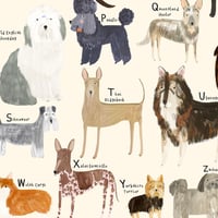 Image of Dog Breeds Alphabet Print