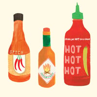 Image of Hot Sauce Birthday Card