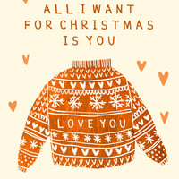 Image of Christmas Jumper Love Card 