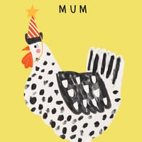 Image of Chicken Mum Birthday Card